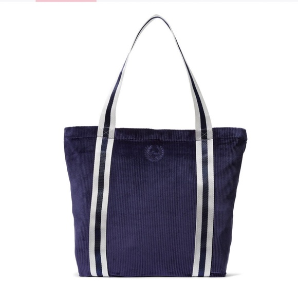 PINK Victoria's Secret Handbags - NWT PINK Victoria's Secret Blue Velour Tote